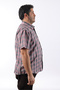 Short Sleeve Plaid Cotton Men's Shirt Kk-8056-Tss - 6