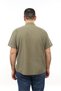 Men's Large Size Khaki Color Cotton Judge Collar Pocket Short Sleeve Shirt Kk-8013-Tss - 3