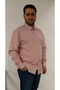 Big Size Red Striped Men's Shirt Btl-6086-Tss