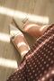 Women's Wille Thin Heeled Shoes - Nude Leather - 2