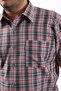 Short Sleeve Plaid Cotton Men's Shirt Kk-8056-Tss - 2