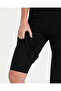 Women's Black Capri Flow Shorts Pants - Double Layered Bodice, Inner Shorts Layer, Capri Length - 3