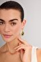 Women's Green Drop Earrings H2574Axns - 2