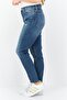 Women Skinny Fit Stretchable Ripped Jeans, Mid Wash - 4