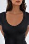 Busem Flexible V-Neck Short Sleeve T-Shirt - 5