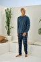100% Cotton New Season 2026 4 Season Men's Pajama Set 9221 - 3