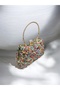 Colorful Stoned Reversible Women's Evening Bag - 2