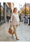 Cotton Striped Maternity Oversize Blouse with Nursing Detail