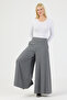 A-Line High Waist Wide Palazzo Trousers - 2
