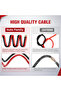 Auto Family 600AMP - 16Ft Car Battery Jumper Cables Booster with Copper Clamps - 3