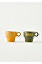 Line Espresso Set of 2 Mustard-Green (105 Cc) - 2