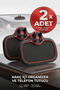 (2 Pieces) Multifunctional Car Organizer Torpedo Anti-Slip - Red
