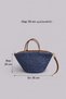 Nerina Genuine Leather Detailed Soft Rope Straw Look Women's Bag–Shoulder and Crisscross Straps Stylish Bag - 7