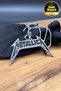 Stainless Steel Medallion Metallica Silver Color Glossy Anti-Tarnish Steel Pendant Unisex Necklace