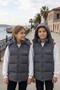 Unisex Snap Fastener Hooded Printed Inflatable Vest - 3