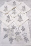 Stone and Bead Embroidered Runner 40X140 and Set of 6 Napkins 38X38 - 5