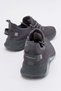 Men's Lace-Up Knitwear Sports Shoes Smoke Smoke - 4