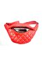 Genuine Leather, Handmade, Diamond Patterned, Large, Unisex, Freebag, Waist, Body and Chest Bag - 4