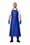 Faux Leather Waterproof Dish Apron Durable Butcher Apron Thick Marble Apron Cobalt Blue