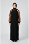 Garnili Patterned Hijab Dress 2217-02 Black Brown - 3