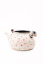 Cupid Enamel Heart Patterned Vintage Kettle - 2 Liters, Can Be Placed on the Stove, Enamel Water Heater Cream - 2
