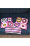 Colorful Summer Bohemian Pink Crop Blouse with Hand-Embroidered Motif - 3