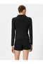 Long Sleeve Shirt Draped Button Detailed - 4