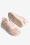 Women's Sneaker with Floral Embroidery and Mesh Detail in Nerolia Beige - 4