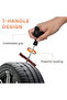 Auto Family 6 - Pcs Tubeless Tire Repair Tool Kit – Heavy Duty T-Handle Plug Tool Set - 3