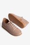 Women's Nubuck Leather Lace-Up Comfort Shoes Velan Beige - 4