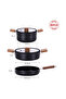 Bien Aluminum Cast Pot Set Black 5 Pieces - 3