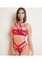 Set sutien roșu Fancy Harness - 7