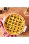 Appolia Round Pie Dish Ecru 28 cm