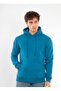 Unisex Standard Cut 3 Thread Ribbed Hooded Cotton Sweatshirt with Fleece Inside - 5