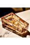 Crystal Glass Heavy-Weight Decorative ashtray for cigars, Golden Premium Finish - 2