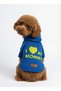 Hooded Sweatshirt Dog And Cat Outfit Baby Blue I Love Mommy