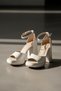 Bomme White Patent Leather (9 cm Heel) Platform Heeled Casual Shoes - 6