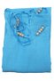 Women's Blue Halter Neck Seersucker Maxi Lace-Up Long Slim Summer Dress Beaded Loose - 4