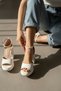 Bomme White Patent Leather (9 cm Heel) Platform Heeled Casual Shoes - 5