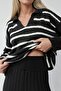 My Fashion Polo Neck Striped Knitwear Set - 4