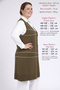 Plus Size Women's Spring and Summer Very Thin Special Knitwear Buttoned Long Tunic Knitted Stone-Studded Mother Vest - 2