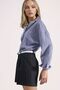 Linen Blend High Waist Pleated Detailed Shorts - 2