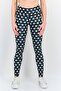 Women Dri Fit Polka Dots Training Leggings, Multicolor