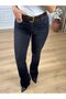 Women's Flared Skinny Jeans Anthracite 867-03 - 2