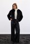 Women's Lolita Faux Fur Coat Black 24236 - 6
