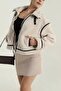Women's Leather Detailed Pocket Zippered Coat Taş 26024 - 3