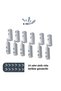 Fly Screen Hinge, White 6 Pcs - 3