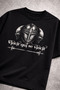 Oversize Black T-Shirt Knight Veni Vidi Vici Design 100% Cotton Unisex Streetwear - 5