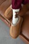 Belis Women's Flat Sole House Slippers Tan