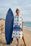 Surf Summer Poncho Hooded Bathrobe Beach Towel - 5